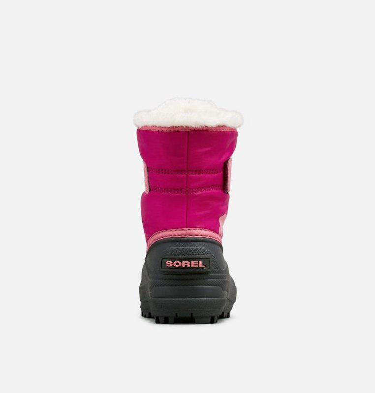 Kids Snow Boots Pink/Black - Sorel Childrens Commander™ - 283-JNZXUI